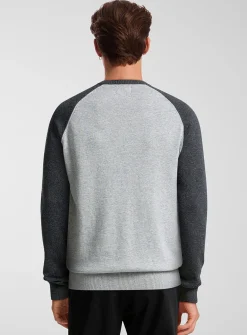 Colourblock raglan sweater