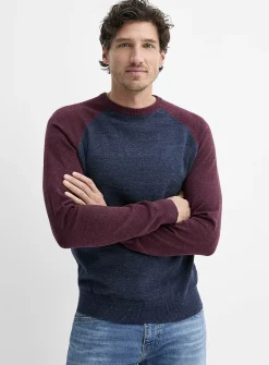 Colourblock raglan sweater