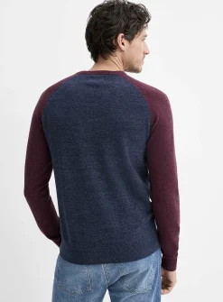 Colourblock raglan sweater