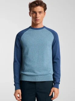 Colourblock raglan sweater