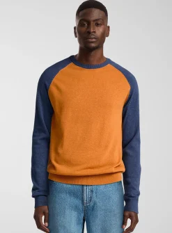 Colourblock raglan sweater