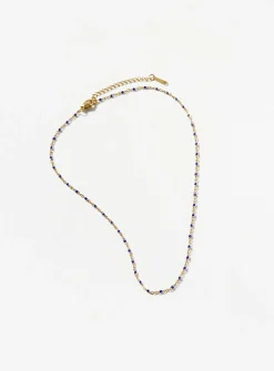 Coloured beaded chain