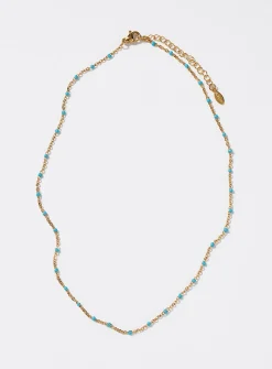 Coloured beaded chain
