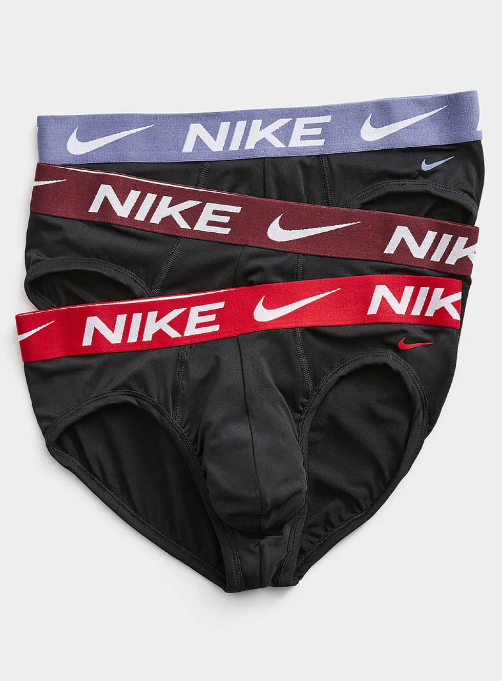 Coloured low-rise waist briefs