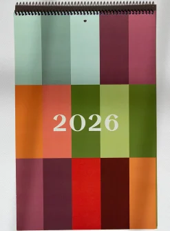 Colourful 2026 calendar