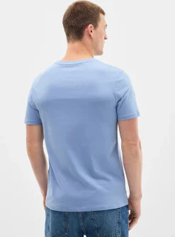 Colourful 100% organic cotton crew-neck T-shirt