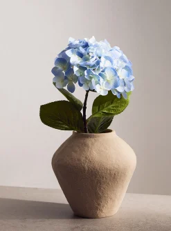 Colourful artificial hydrangea branch