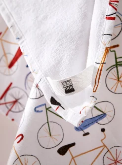 Colourful bicycles tea towel