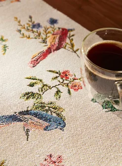Colourful birds tapestry placemats