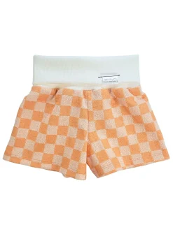 Colourful checkerboard terry grow-with-me short