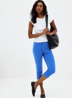 Colourful denim capri pant