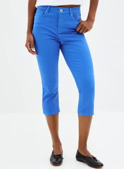 Colourful denim capri pant