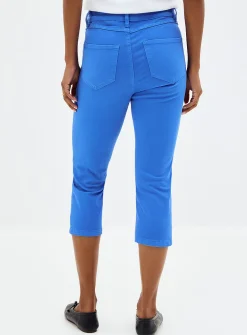 Colourful denim capri pant