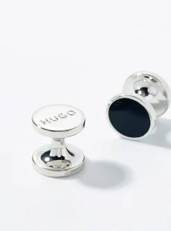 Colourful disc cufflinks