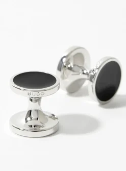 Colourful disc cufflinks