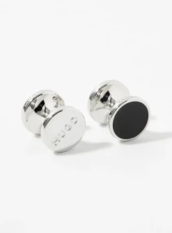 Colourful disc cufflinks