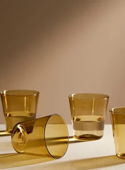Colourful flared glass set