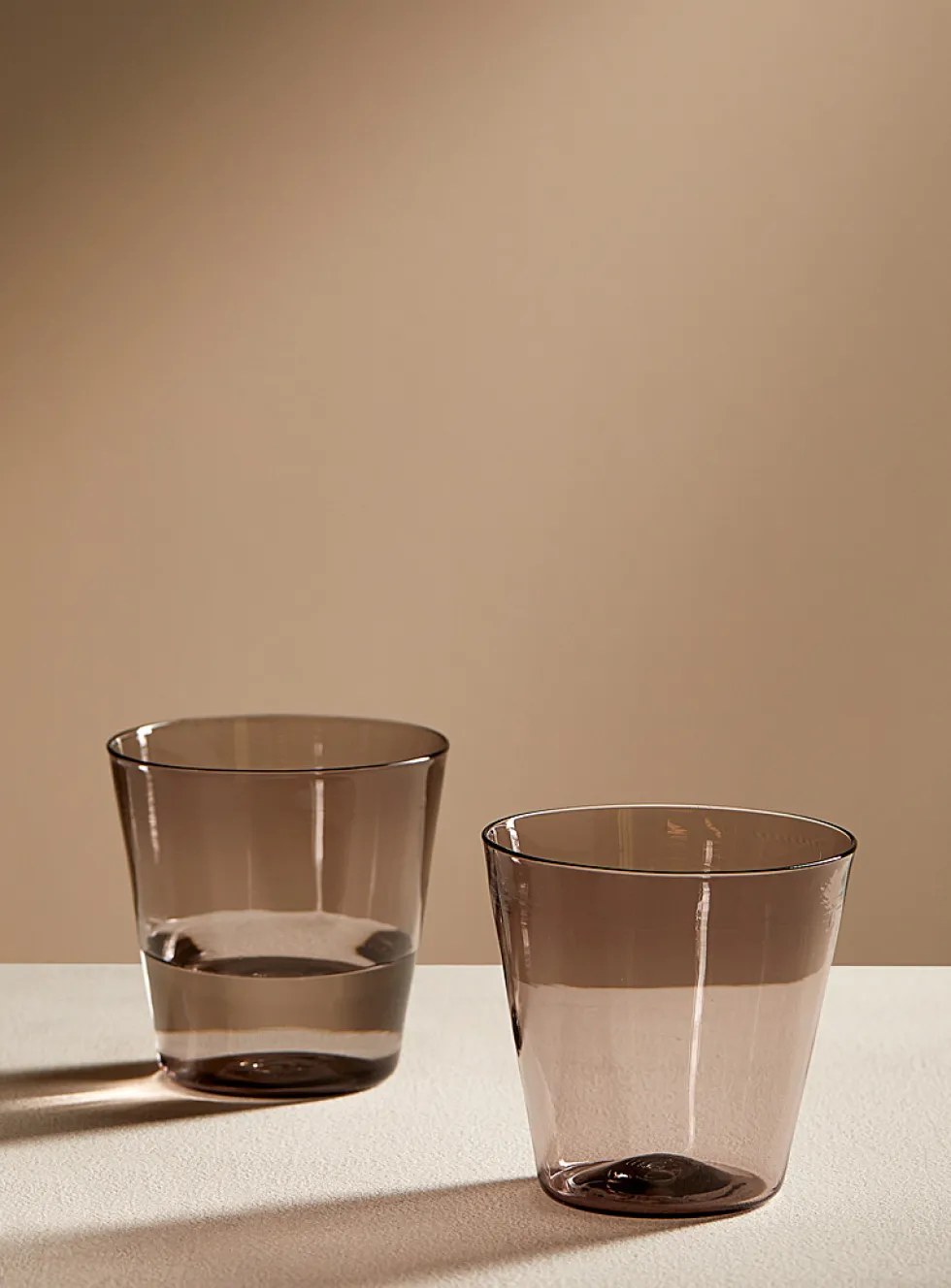 Colourful flared glass set