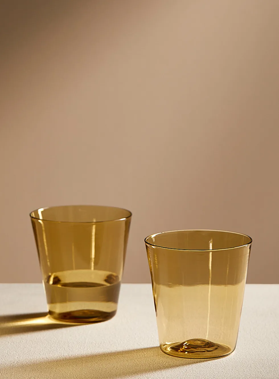 Colourful flared glass set