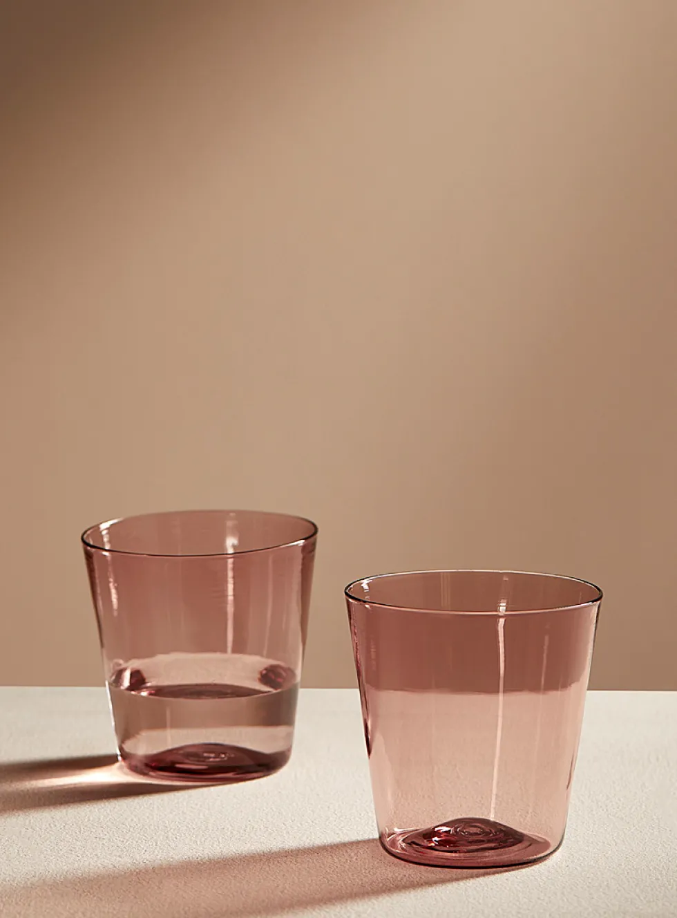 Colourful flared glass set