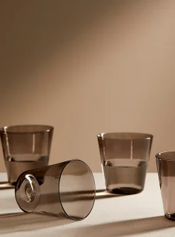 Colourful flared glass set