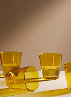 Colourful flared glass set