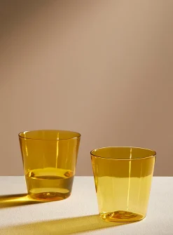 Colourful flared glass set