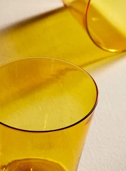Colourful flared glass set