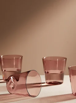Colourful flared glass set