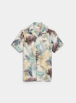 Colourful foliage camp shirt