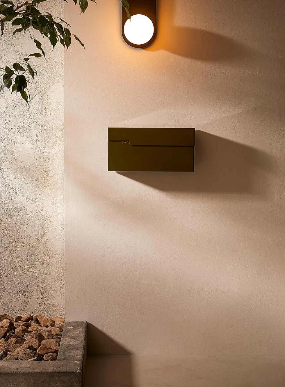 Colourful horizontal Urban mailbox