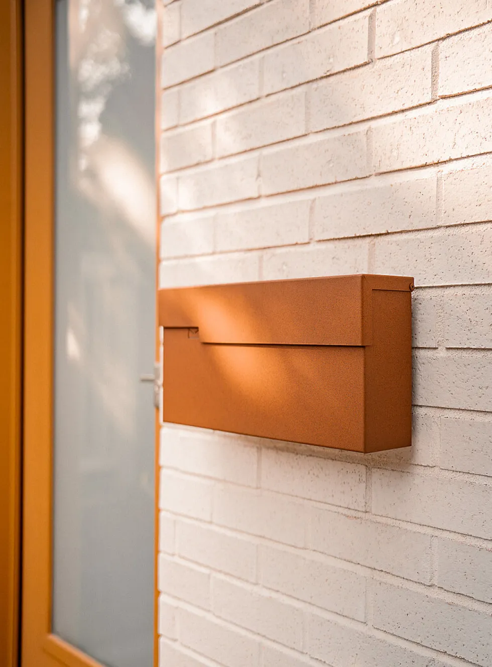 Colourful horizontal Urban mailbox