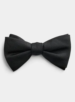 Colourful micro-check bow tie