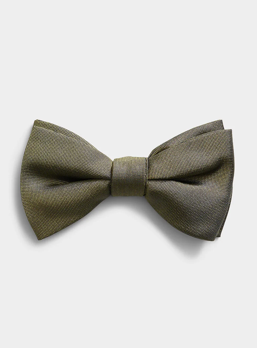 Colourful micro-check bow tie