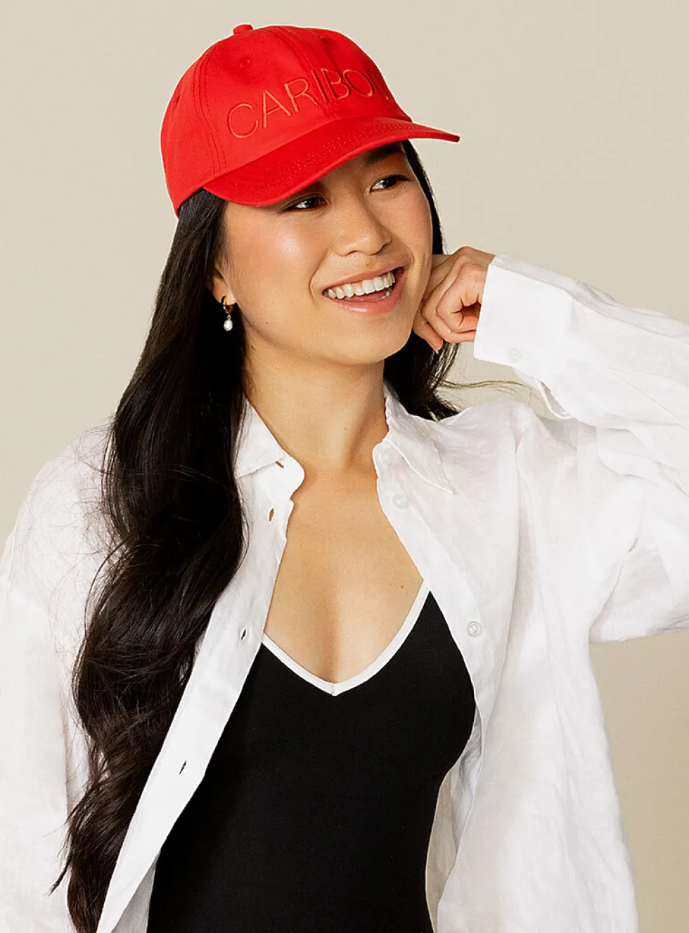 Colourful organic cotton baseball cap