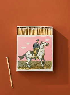 Colourful painting square match holder