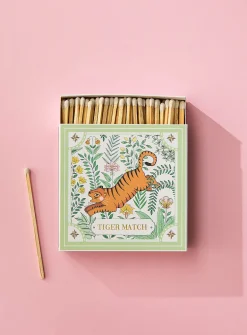 Colourful painting square match holder