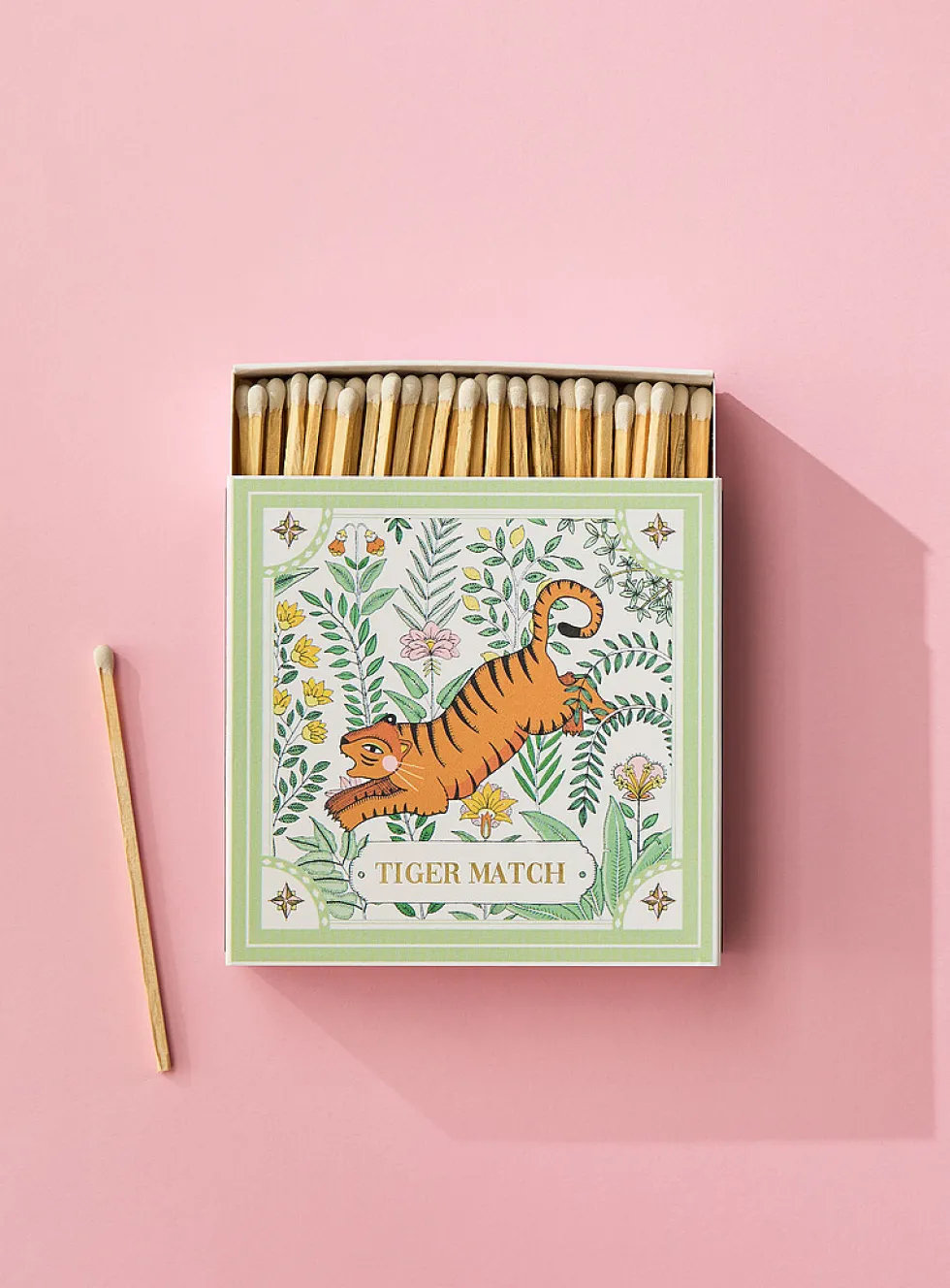 Colourful painting square match holder
