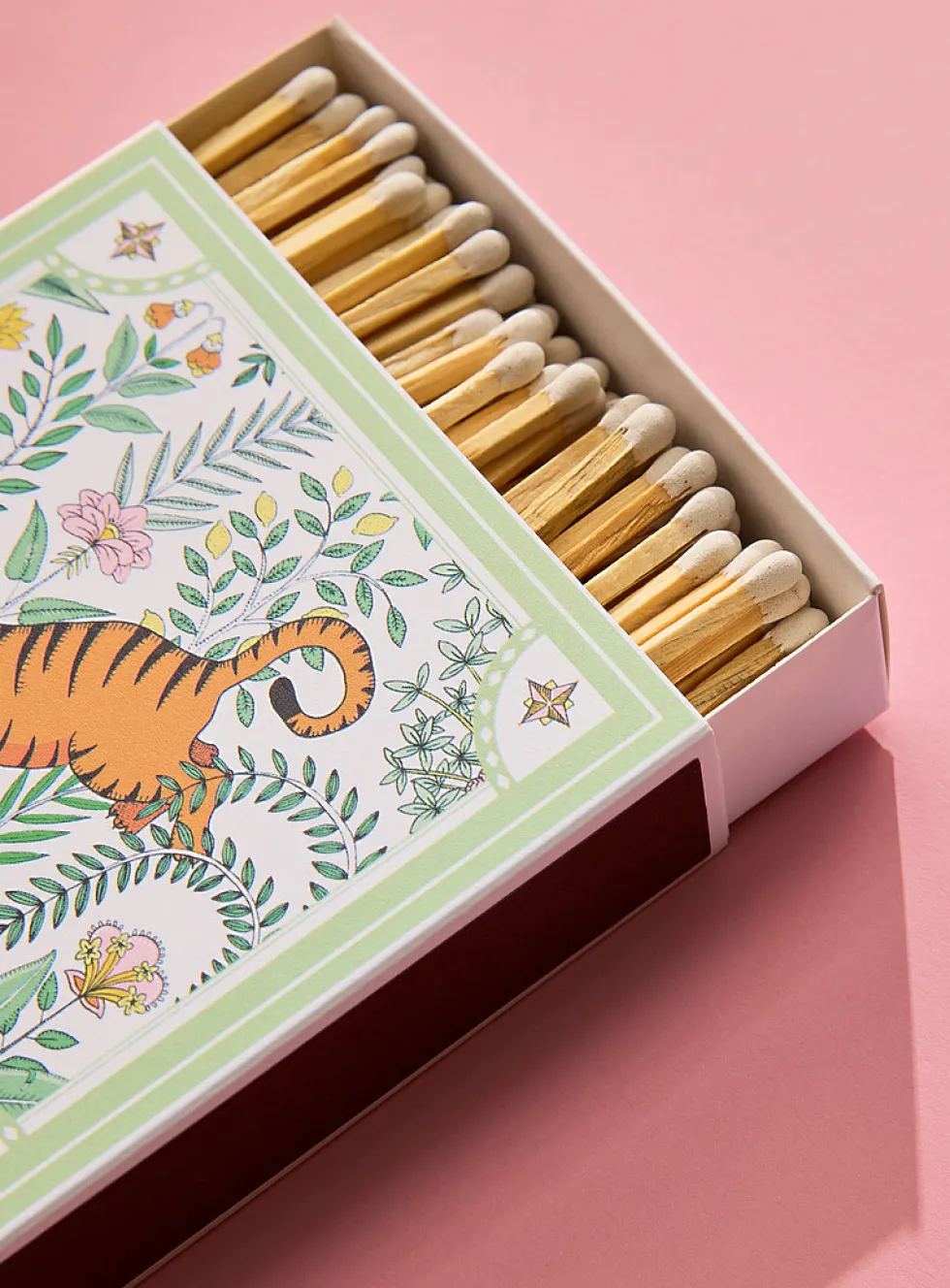 Colourful painting square match holder