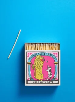 Colourful painting square match holder