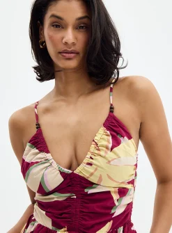 Colourful paradise maxi dress