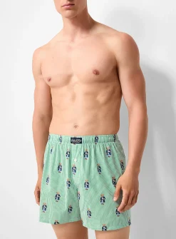 Colourful pattern poplin boxer