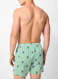 Colourful pattern poplin boxer