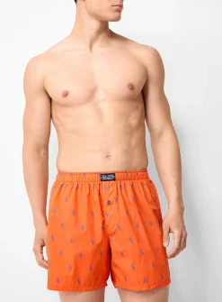 Colourful pattern poplin boxer