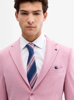 Colourful piqué blazer