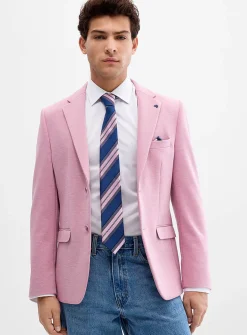 Colourful piqué blazer