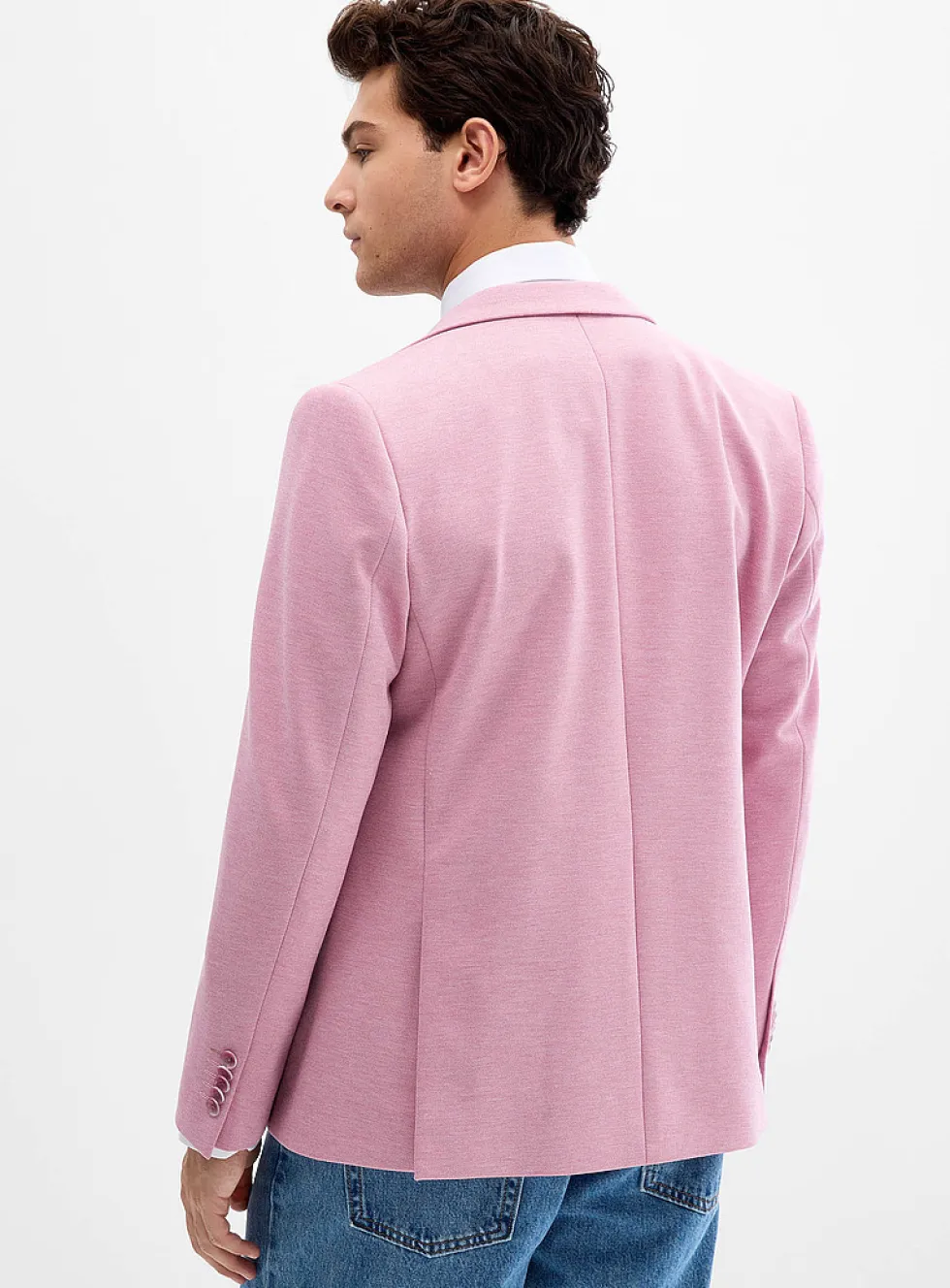 Colourful piqué blazer