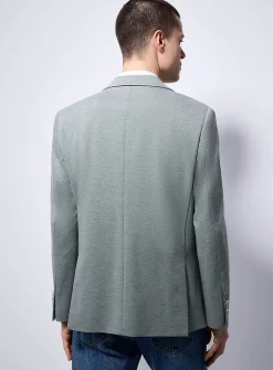 Colourful piqué blazer