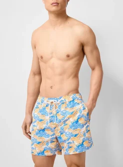 Colourful print swim short