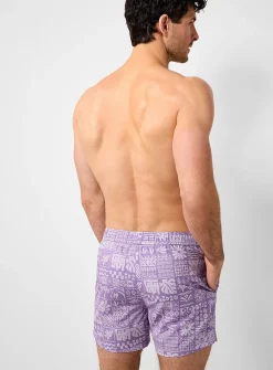 Colourful print swim short